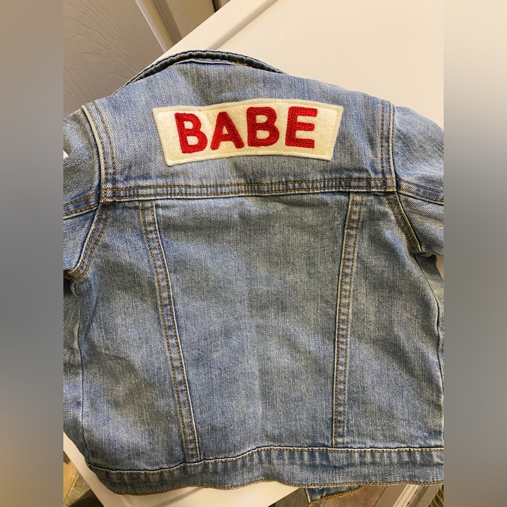 Ingrid & Isabel BABE toddler jean jacket